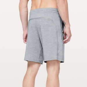 NEW Lululemon Pace Breaker Short *Linerless 9" Heather Allover Sea Salt Light L